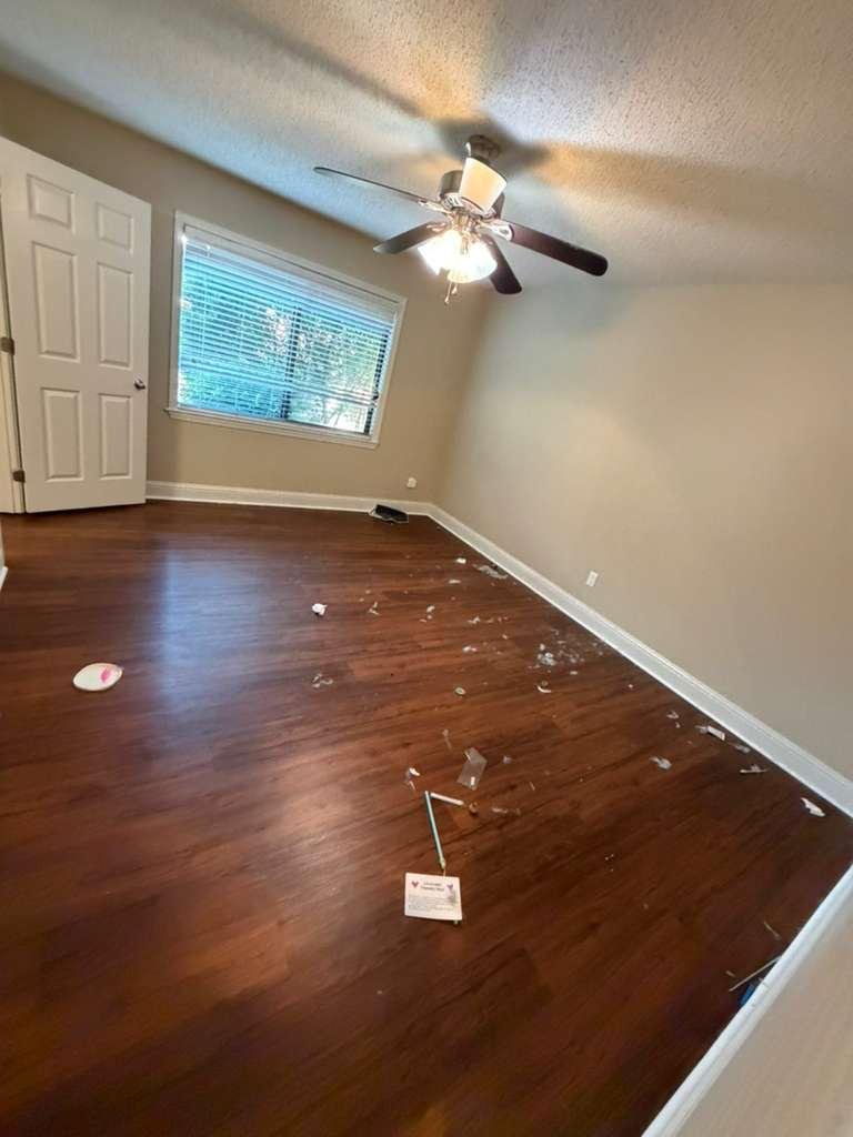 Living Space Dirty Before Santos Shine